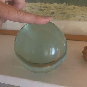 Vintage Japanese glass fishing ball - nautical